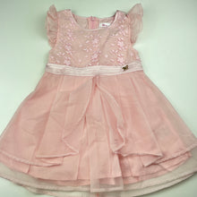 Load image into Gallery viewer, Girls Disney, lined lightweight embroidered dress, FUC, size 3, L: 50cm
