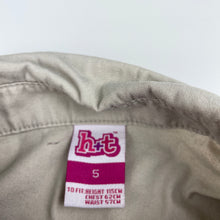 Load image into Gallery viewer, Girls H&amp;T, embroidered cotton shirt dress, missing button, mark on back, FUC, size 5, L: 55cm