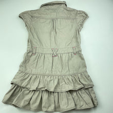 Load image into Gallery viewer, Girls H&amp;T, embroidered cotton shirt dress, missing button, mark on back, FUC, size 5, L: 55cm