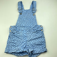 Load image into Gallery viewer, Girls H&amp;T, stretch cotton overalls / shortalls, FUC, size 7,  