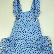 Load image into Gallery viewer, Girls H&amp;T, stretch cotton overalls / shortalls, FUC, size 7,  