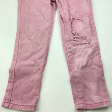 Load image into Gallery viewer, Girls Cotton On, distressed denim jeans, adjustable, Inside leg: 41cm, FUC, size 4,  