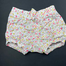 Load image into Gallery viewer, Girls Cotton On, lightweight floral cotton shorts, elasticated, EUC, size 00,  