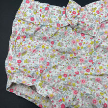 Load image into Gallery viewer, Girls Cotton On, lightweight floral cotton shorts, elasticated, EUC, size 00,  