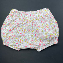 Load image into Gallery viewer, Girls Cotton On, lightweight floral cotton shorts, elasticated, EUC, size 00,  