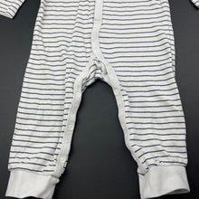 Load image into Gallery viewer, Boys Target, navy stripe organic cotton romper, FUC, size 1,  