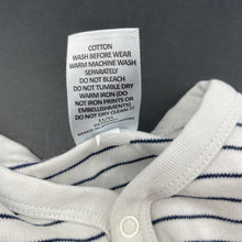 Load image into Gallery viewer, Boys Target, navy stripe organic cotton romper, FUC, size 1,  