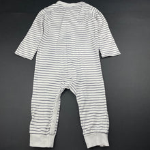 Load image into Gallery viewer, Boys Target, navy stripe organic cotton romper, FUC, size 1,  