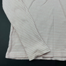 Load image into Gallery viewer, Girls Anko, pink stripe ribbed cotton long sleeve top, GUC, size 7,  