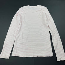Load image into Gallery viewer, Girls Anko, pink stripe ribbed cotton long sleeve top, GUC, size 7,  