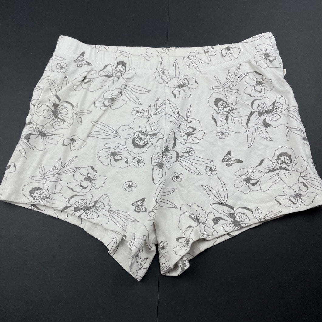 Girls Anko, floral cotton pyjama shorts, GUC, size 7,  