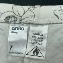 Load image into Gallery viewer, Girls Anko, floral cotton pyjama shorts, GUC, size 7,  