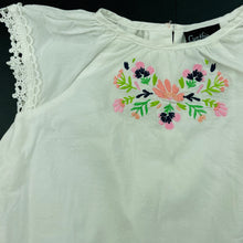 Load image into Gallery viewer, Girls Cynthia Rowley, lined embroidered lace trim cotton top, EUC, size 1-2,  