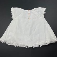 Load image into Gallery viewer, Girls Cynthia Rowley, lined embroidered lace trim cotton top, EUC, size 1-2,  