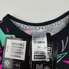 Load image into Gallery viewer, unisex Bonds, colourful zip wondersuit / zippy / romper, NEW, size 1,  