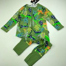 Load image into Gallery viewer, unisex Bonds, zip wondersuit / zippy / romper, panthers, NEW, size 1,  