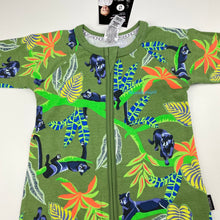 Load image into Gallery viewer, unisex Bonds, zip wondersuit / zippy / romper, panthers, NEW, size 1,  