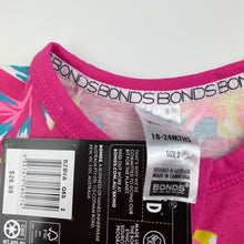 Load image into Gallery viewer, Girls Bonds, floral zip wondersuit / zippy / romper, NEW, size 2,  
