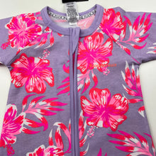 Load image into Gallery viewer, Girls Bonds, floral zip wondersuit / zippy / romper, NEW, size 0,  
