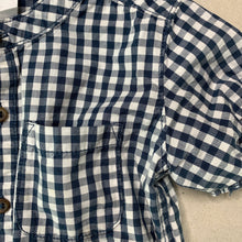 Load image into Gallery viewer, Boys Anko, checked cotton collarless shirt, FUC, size 1,  