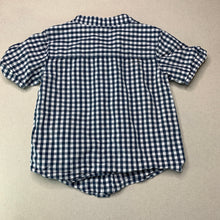 Load image into Gallery viewer, Boys Anko, checked cotton collarless shirt, FUC, size 1,  