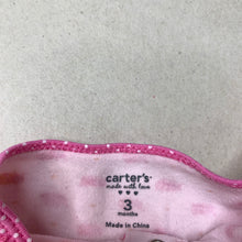 Load image into Gallery viewer, Girls Carter&#39;s, pink cotton coverall / romper, FUC, size 3 months,  