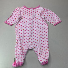 Load image into Gallery viewer, Girls Carter&#39;s, pink cotton coverall / romper, FUC, size 3 months,  