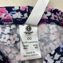 Load image into Gallery viewer, Girls Dymples, floral leggings / bottoms, NEW, size 00,  