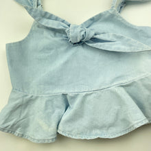 Load image into Gallery viewer, Girls Bardot Junior, blue summer top, FUC, size 5,  