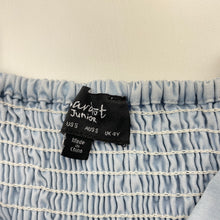 Load image into Gallery viewer, Girls Bardot Junior, blue summer top, FUC, size 5,  