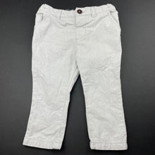 Load image into Gallery viewer, Boys Dymples, lightweight cotton chino pants, adjustable, Inside leg: 25cm, GUC, size 1,  