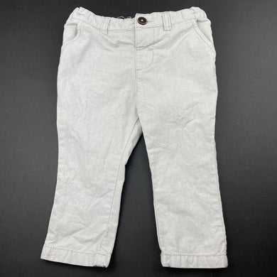 Boys Dymples, lightweight cotton chino pants, adjustable, Inside leg: 25cm, GUC, size 1,  