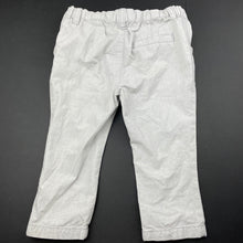Load image into Gallery viewer, Boys Dymples, lightweight cotton chino pants, adjustable, Inside leg: 25cm, GUC, size 1,  
