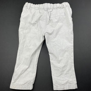 Boys Dymples, lightweight cotton chino pants, adjustable, Inside leg: 25cm, GUC, size 1,  