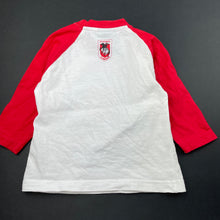 Load image into Gallery viewer, unisex NRL Supporter, St George Dragons cotton top, GUC, size 00,  