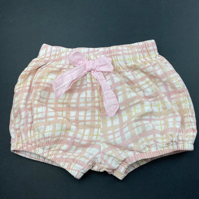 Girls Anko, lightweight cotton shorts, elasticated, FUC, size 0,  