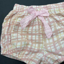 Load image into Gallery viewer, Girls Anko, lightweight cotton shorts, elasticated, FUC, size 0,  