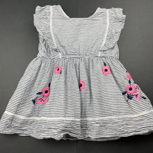 Load image into Gallery viewer, Girls Kids &amp; Co, lined embroidered cotton dress, GUC, size 0, L: 37cm