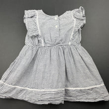 Load image into Gallery viewer, Girls Kids &amp; Co, lined embroidered cotton dress, GUC, size 0, L: 37cm