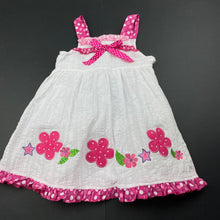 Load image into Gallery viewer, Girls It&#39;s Jumbo Time, lined lightweight cotton summer dress, FUC, size 00, L: 41cm