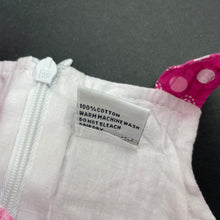 Load image into Gallery viewer, Girls It&#39;s Jumbo Time, lined lightweight cotton summer dress, FUC, size 00, L: 41cm