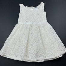 Load image into Gallery viewer, Girls H&amp;T, lined floral lace party dress, GUC, size 2, L: 44cm