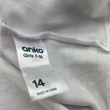 Load image into Gallery viewer, Girls Anko, lightweight stretchy t-shirt / top, GUC, size 14,  