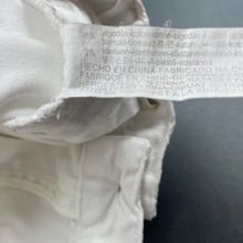 Load image into Gallery viewer, Boys Zara, white stretch cotton pants, adjustable, Inside leg: 46cm, FUC, size 8,  