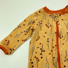 Load image into Gallery viewer, Girls Anko, organic cotton blend floral zip romper, EUC, size 00,  