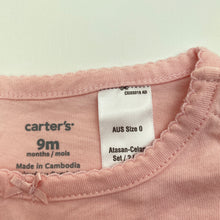 Load image into Gallery viewer, Girls Carter's, cotton bodysuit / romper, EUC, size 0,  
