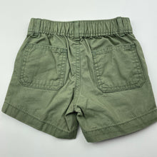 Load image into Gallery viewer, Boys Carter's, khaki cotton shorts, elasticated, EUC, size 12 months,  