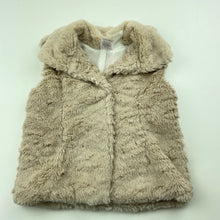 Load image into Gallery viewer, Girls Target, faux fur vest / jacket, poppers, GUC, size 1,  