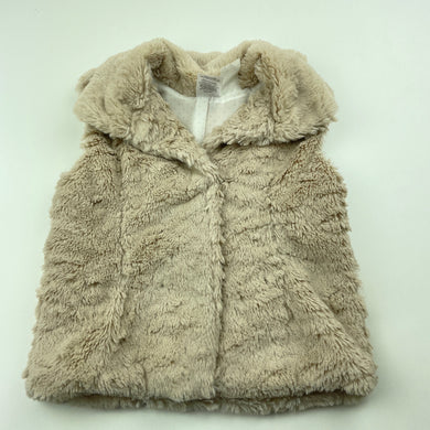 Girls Target, faux fur vest / jacket, poppers, GUC, size 1,  
