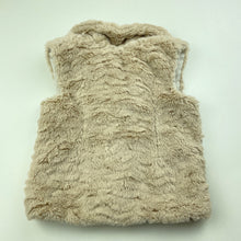 Load image into Gallery viewer, Girls Target, faux fur vest / jacket, poppers, GUC, size 1,  